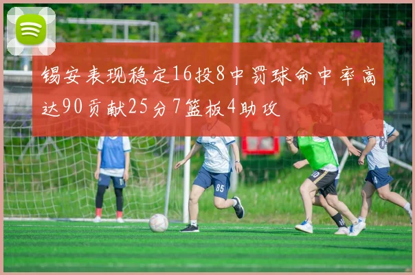 锡安表现稳定16投8中罚球命中率高达90贡献25分7篮板4助攻